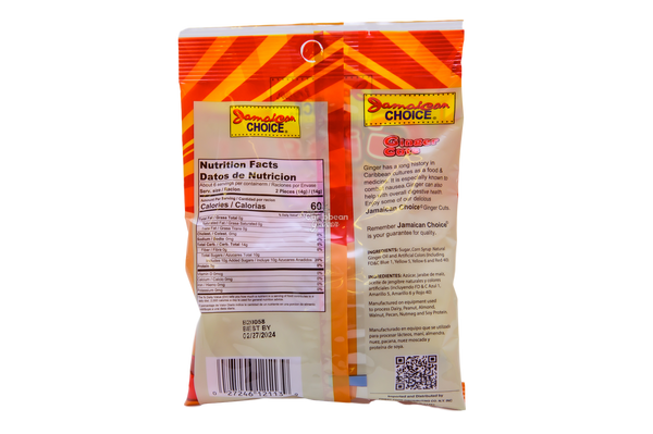 Jamaican Choice Ginger Cuts, 4 oz