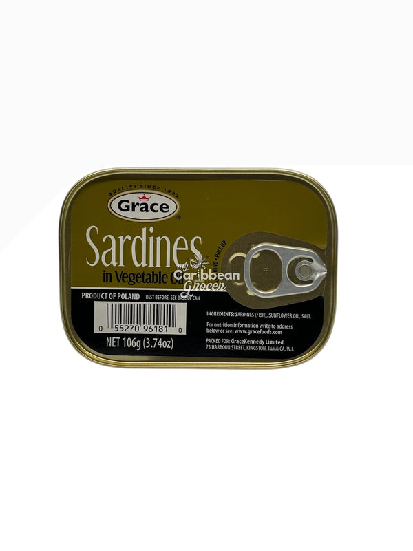 Grace Sardines in Vegetable Oil, 3.74 oz