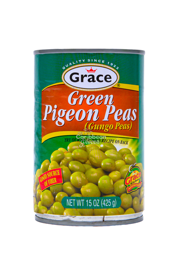 Grace Green Pigeon Peas (Gungo Peas), 15 oz