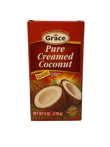 Grace Pure Creamed Coconut, 6 oz