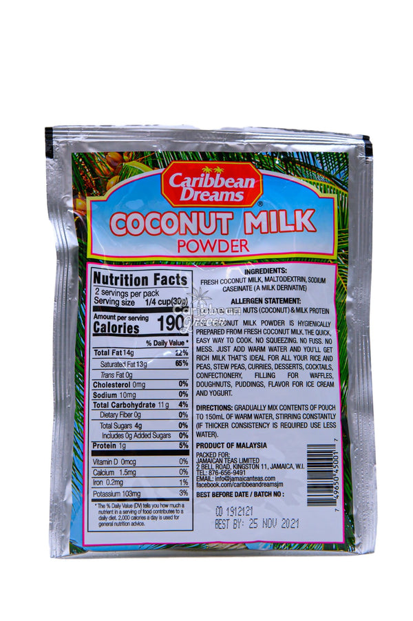 Caribbean Dreams Coconut Milk Powder, 1.76 oz - My Caribbean Grocer