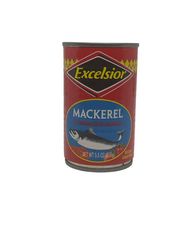 Excelsior Mackerel in Tomato Sauce, 5.5 oz - My Caribbean Grocer